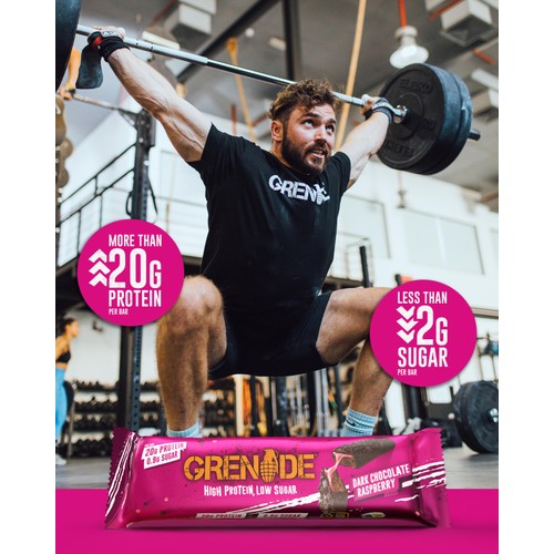 Grenade Dark Chocolate Raspberry Protein Bar  thumbnail 6