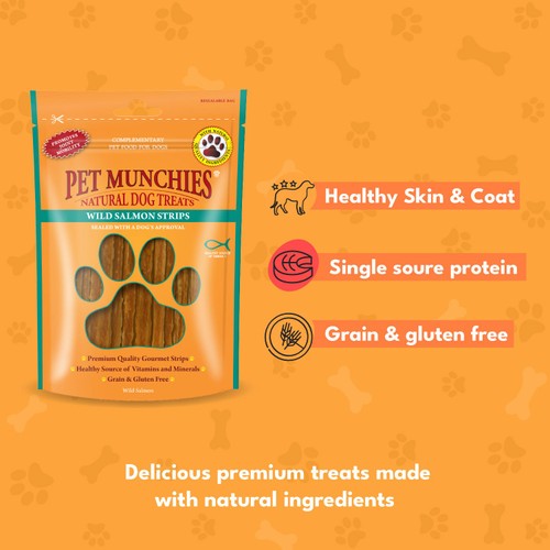 Pet Munchies Wild Salmon Strips thumbnail 2