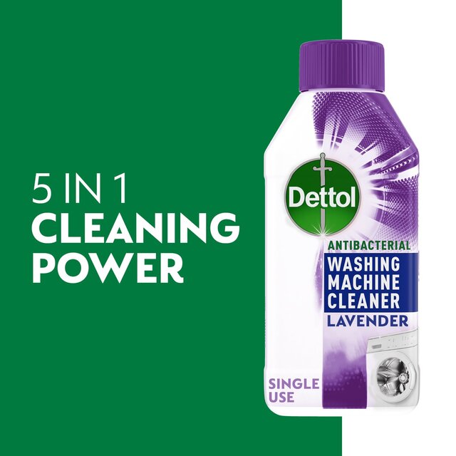 Dettol Antibacterial Washing Machine Cleaner Lavender thumbnail 5
