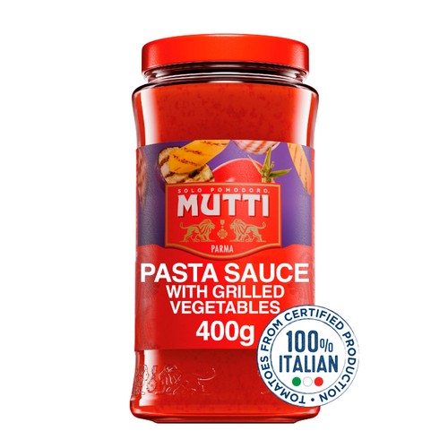 Mutti Tomato & Grilled Vegetable Pasta Sauce No Added Sugar