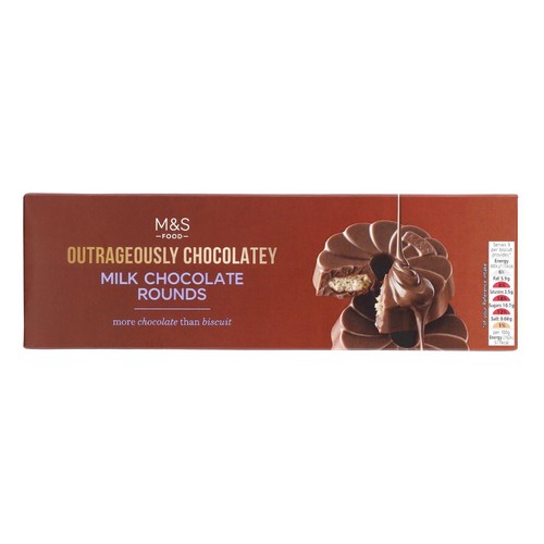 M&S Outrageously Chocolatey Milk Chocolate Rounds thumbnail 2