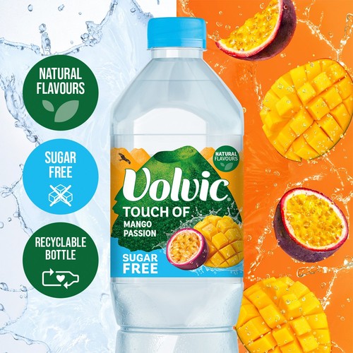 Volvic Touch of Fruit Mango Passion Sugar Free Still Flavoured Water thumbnail 2