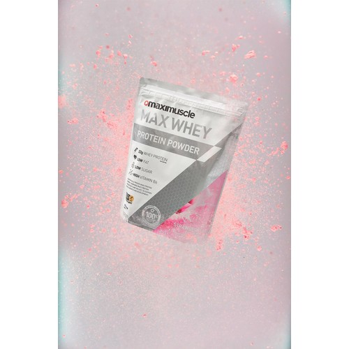 Maximuscle Strawberry Max Whey Protein Powder  thumbnail 4