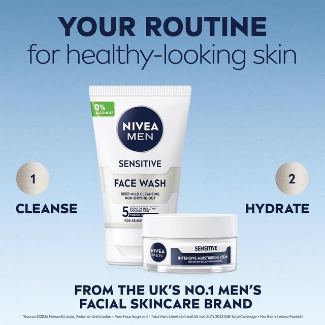 NIVEA MEN Sensitive Intensive Moisturiser Face Cream Gel thumbnail 6