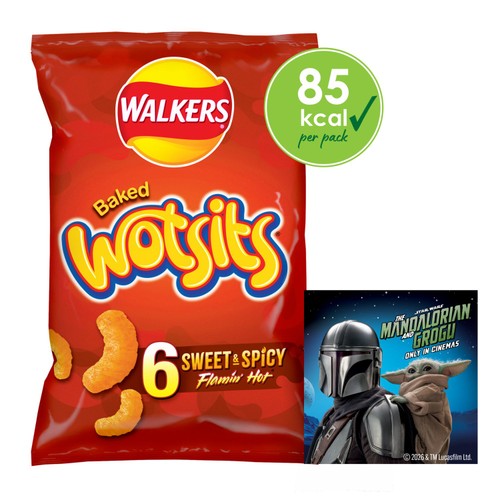 Walkers Wotsits Sweet & Spicy Flamin Hot Multipack Snacks