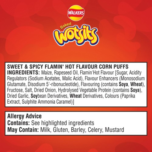 Walkers Wotsits Sweet & Spicy Multipack Snacks 6x16g thumbnail 6