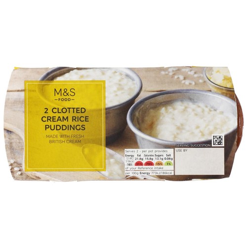 M&S Clotted Cream Rice Pudding Pots thumbnail 2