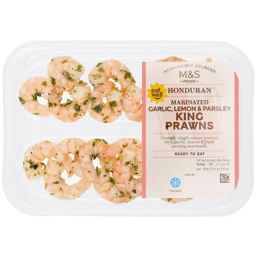 M&S Garlic & Parsley Marinated King Prawns