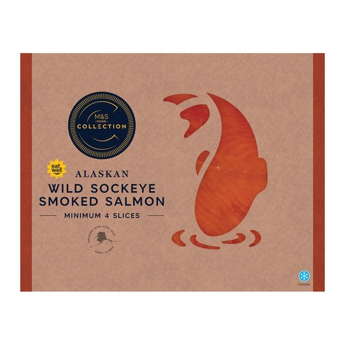 M&S Collection Wild Sockeye Smoked Salmon