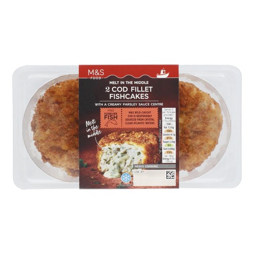 M&S Melt in the Middle Cod Fillet Fishcakes  thumbnail 2