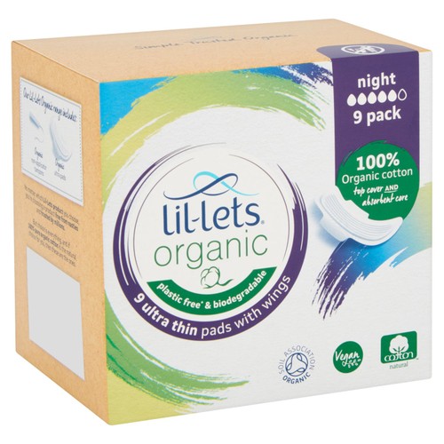 Lil-lets Organic Pads Night thumbnail 4
