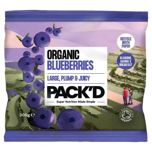 PACK'D Organic & Large Sun-Ripened Blueberries