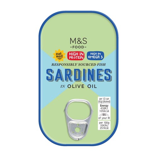 M&S Sardines in Olive Oil thumbnail 2