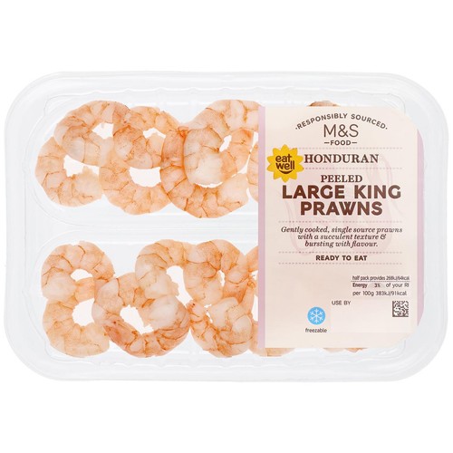 M&S Honduran Peeled Large King Prawns