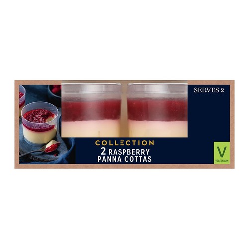 M&S Collection Raspberry & Vanilla Panna Cotta