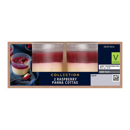 M&S Collection Raspberry & Vanilla Panna Cotta thumbnail 3