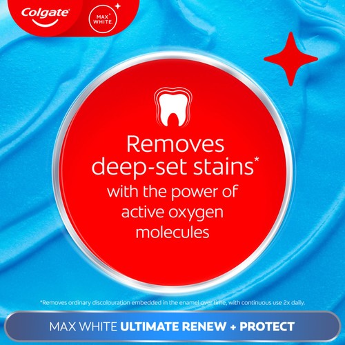 Colgate Max White Ultimate Renewal At Home Teeth Whitening Toothpaste thumbnail 6