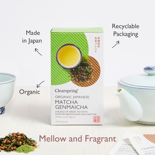 Clearspring Organic Japanese Matcha Genmaicha Green Tea Teabags thumbnail 3