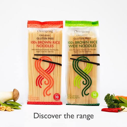 Clearspring Organic Gluten Free 100% Brown Rice Noodles thumbnail 5