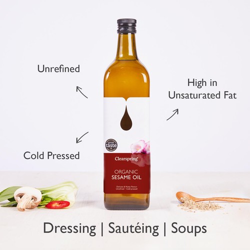 Clearspring Organic Cold Pressed Sesame Oil thumbnail 3