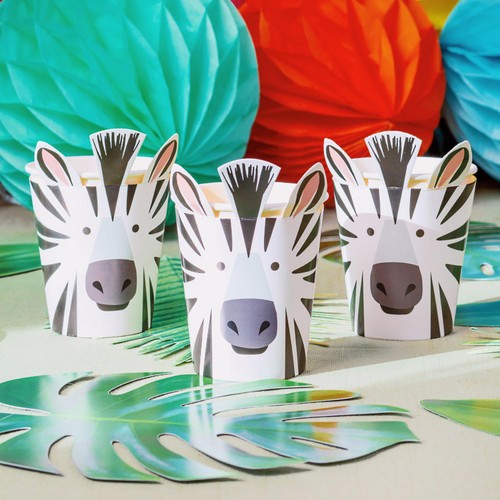 Talking Tables Zebra Paper Party Cups thumbnail 3