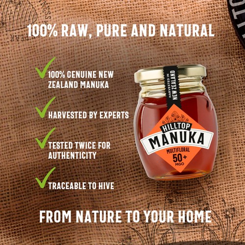 Hilltop Honey Manuka MGO50+ Honey thumbnail 3