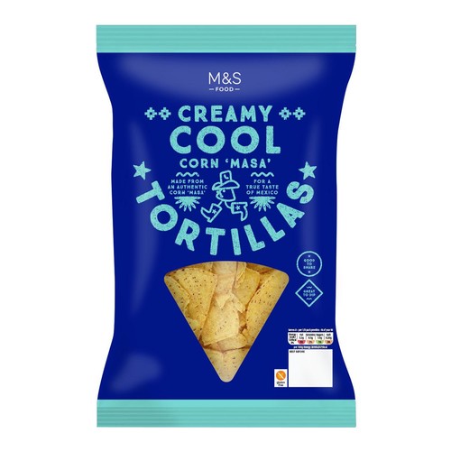 M&S Cream Cool Tortilla Chips thumbnail 2