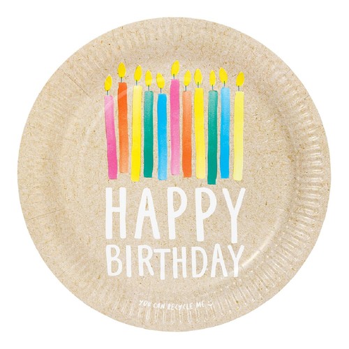 Talking Tables Happy Birthday Paper Plates