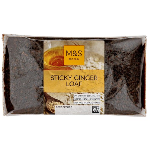 M&S sticky ginger loaf cake