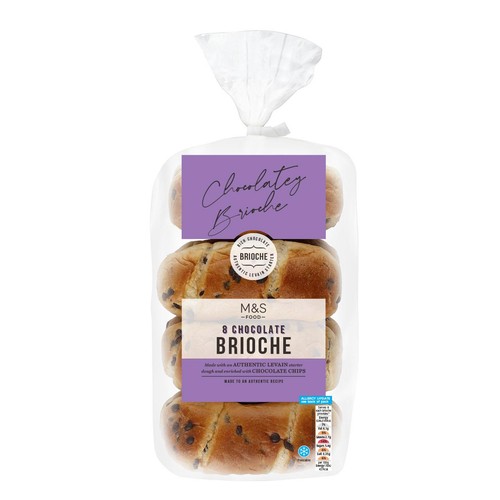 M&S Chocolate Chip Brioche Rolls thumbnail 2