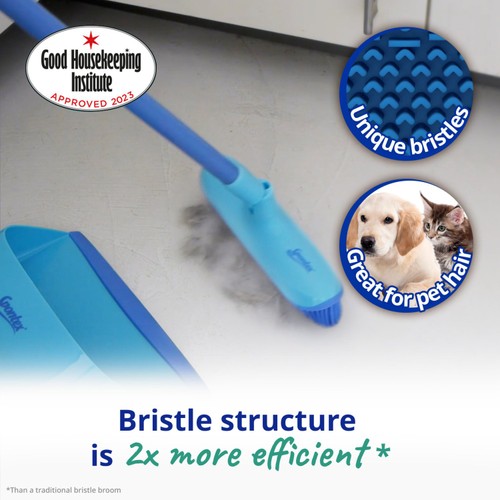 Spontex Catch & Clean Broom Set Dustpan & Brush thumbnail 4