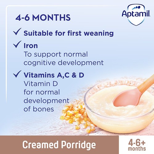 Aptamil Creamy Porridge Baby Cereal 4+ Months thumbnail 2
