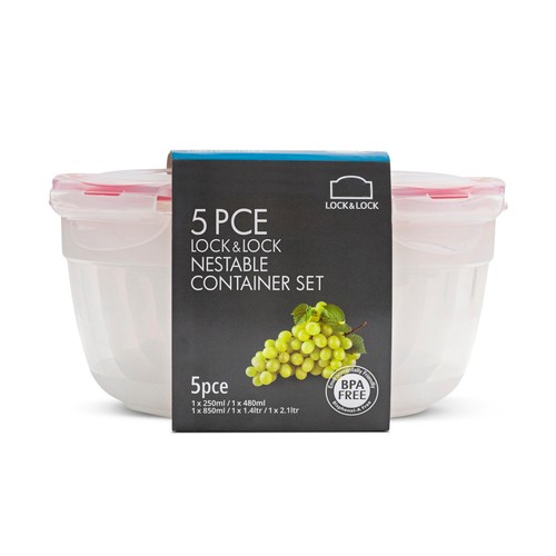 LocknLock Round Food Container Set thumbnail 5