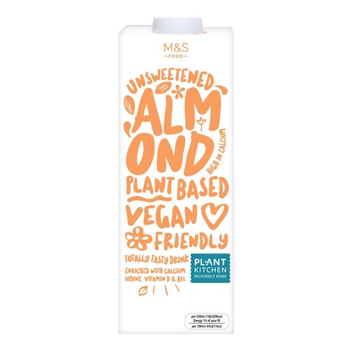 M&S Plant Kitchen Unsweetened Almond Drink thumbnail 2