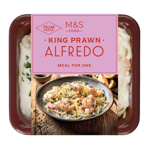 M&S King Prawn Alfredo Serves 1