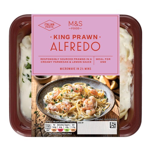 M&S King Prawn Alfredo Serves 1 thumbnail 4