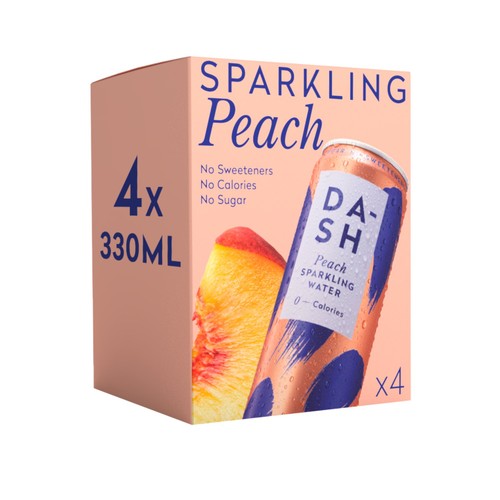 DASH Peach Infused Sparkling Water thumbnail 2