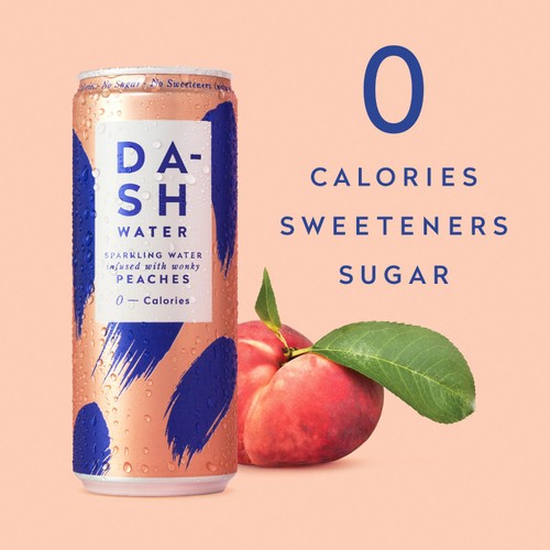 DASH Peach Infused Sparkling Water thumbnail 3