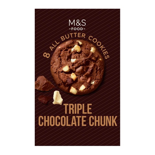 M&S Triple Chocolate Chunk Cookies