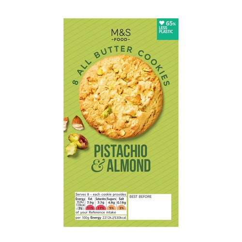 M&S Pistachio & Almond Cookies thumbnail 2