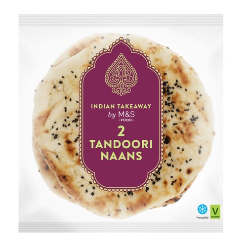 M&S 2 Tandoori Naans