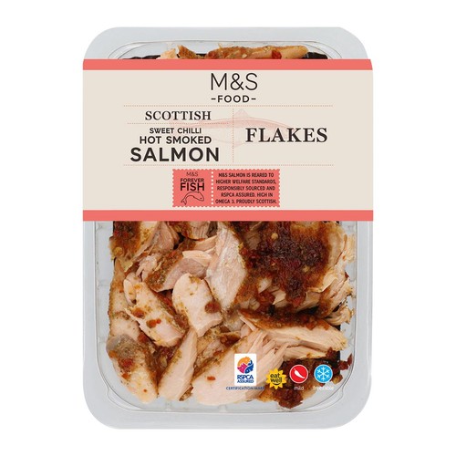 M&S Scottish Sweet Chilli Hot Smoked Salmon Flakes