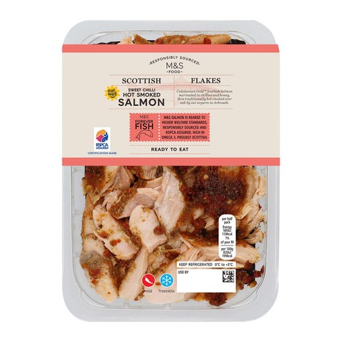 M&S Scottish Sweet Chilli Hot Smoked Salmon Flakes thumbnail 2
