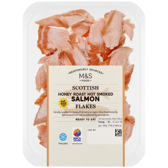 M&S Scottish Honey Roast Hot Smoked Salmon Flakes thumbnail 3