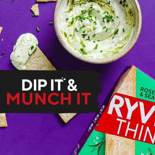 Ryvita Thins Rosemary & Sea Salt Flatbread Crackers thumbnail 5