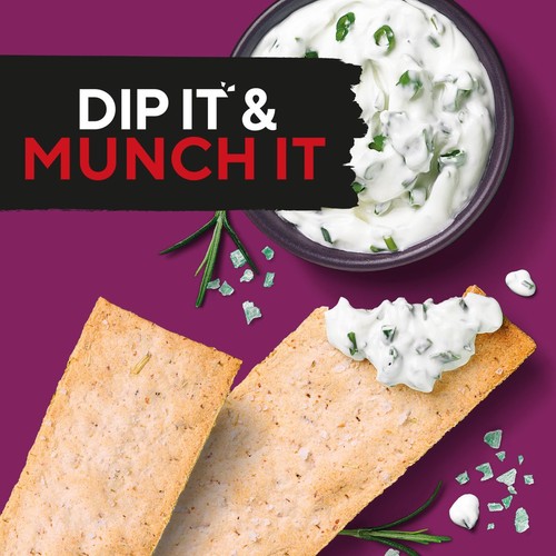 Ryvita Thins Rosemary & Sea Salt Flatbread Crackers thumbnail 7