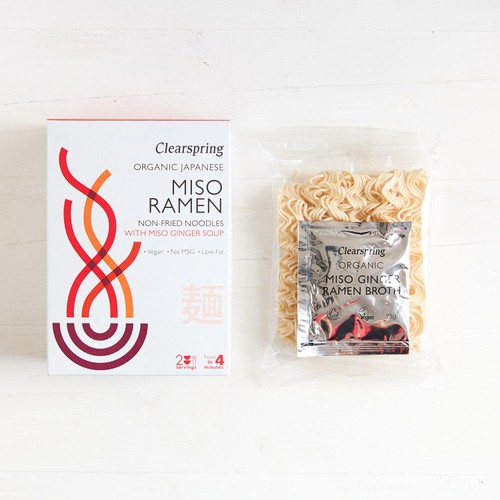 Clearspring Japanese Miso Ramen Noodles with Miso Ginger Soup thumbnail 2