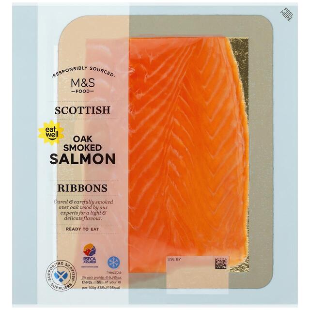 M&S Scottish Oak Smoked Salmon Ribbons thumbnail 3