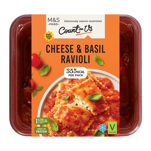 M&S Count On Us Cheese & Basil Ravioli