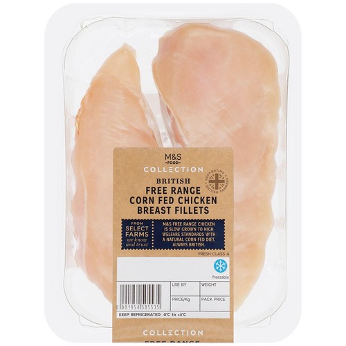 M&S Select Farms British Free Range 2 Chicken Breast Fillets